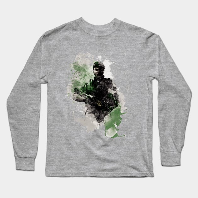 Rainbow Six Siege Capitao Long Sleeve T-Shirt by Stylizing4You